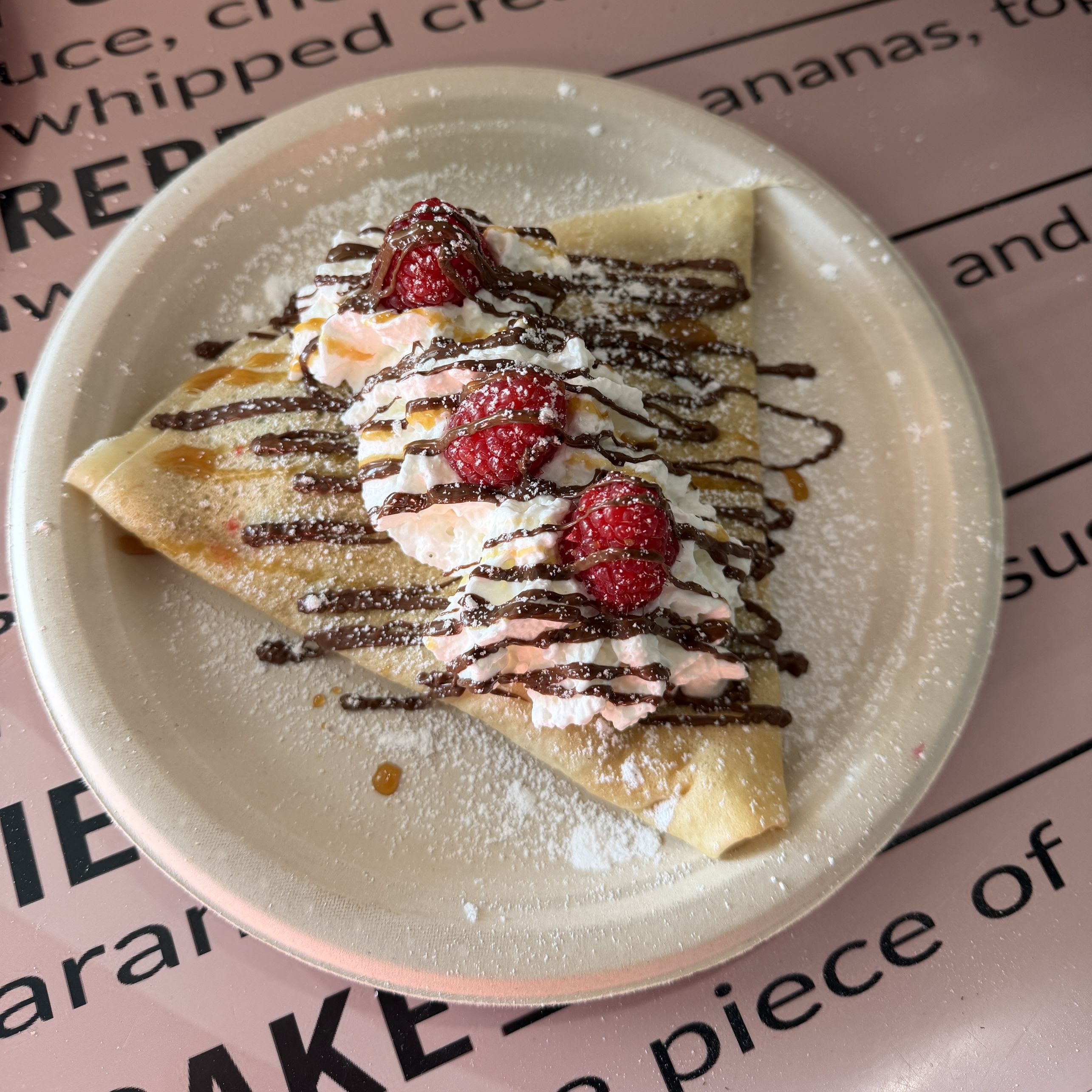 Raspberry Crepe